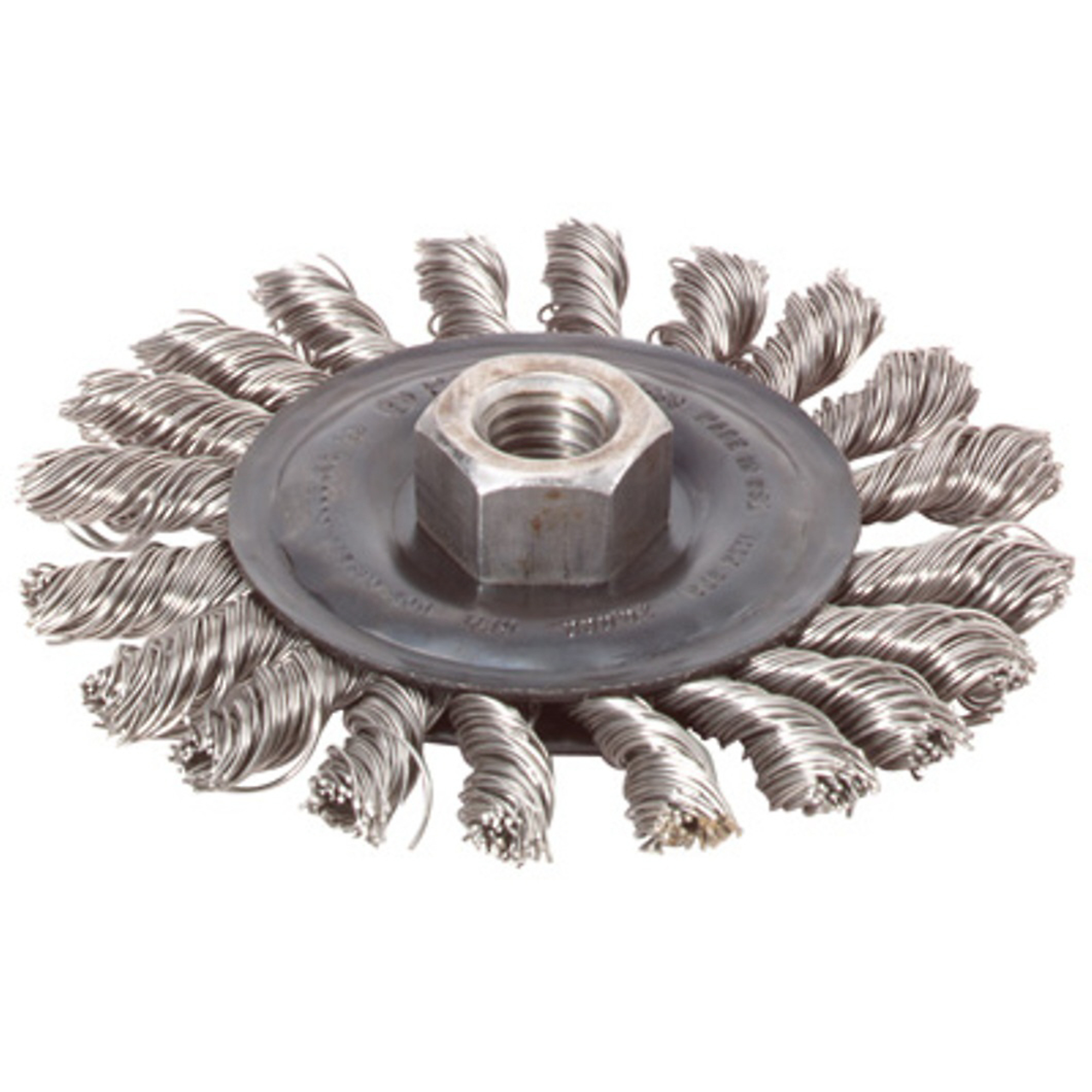 Bosch Carbon Steel Full Cable Knotted Wire Wheel — 4in., Narrow Face, Model# WB544